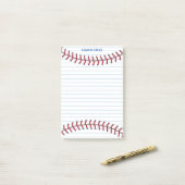 野球カッコいいコーチまたは球技選手が並んだカスタム ポストイット (デスク上)