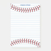 野球カッコいいコーチまたは球技選手が並んだカスタム ポストイット (正面)