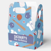 野球カラフルテーマパーティー フェイバーボックス (オープン)