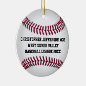 野球カラーフォトスポーツ セラミックオーナメント (右)