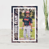 野球カード誕生日カード（カスタム統計あり） カード (正面)