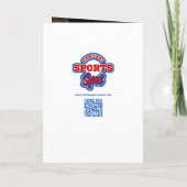 野球カード誕生日カード（カスタム統計あり） カード (裏面)