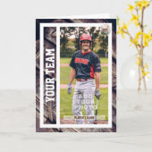 野球カード誕生日カード（カスタム統計あり） カード (黄色い花)