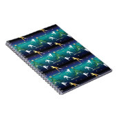 野球ガールズソフトボールのクリスマス ノートブック (右側)