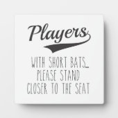 野球キッズバスルームおもしろいサイン フォトプラーク (正面)