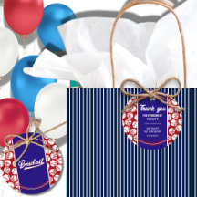 野球キッズバースデーパーティーありがとうメッセージカード