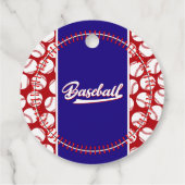 野球キッズバースデーパーティーありがとうメッセージカード フェイバータグ (裏面)