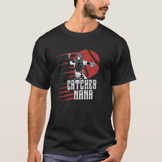 野球キャッチャーななのA Baseball Catcher Nana G Tシャツ
