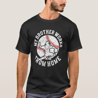 野球キャッチャー兄弟面白い野球キャッチャー兄 Tシャツ