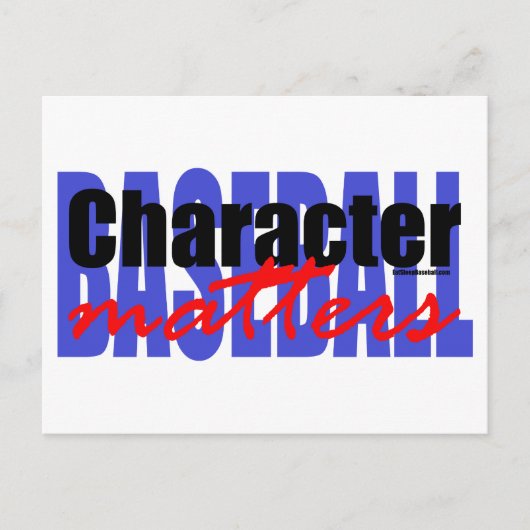 野球キャラクター ポストカード (正面)