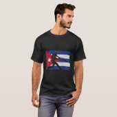 野球キューバ動揺してヴィンテージ国旗 Tシャツ (正面フル)