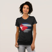 野球キューバ国旗 Tシャツ (正面フル)