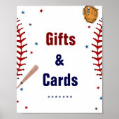 野球ギフトとカード誕生日ベビーシャワー特典 ポスター (正面)