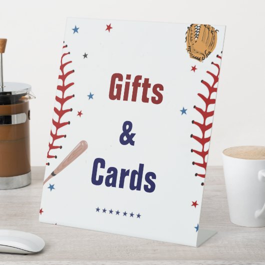 野球ギフトとカード誕生日ベビーシャワー特典 台座サイン (インサイチュ)
