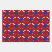 野球ギフトラップHAMbyWG ラッピングペーパーシート (正面3)