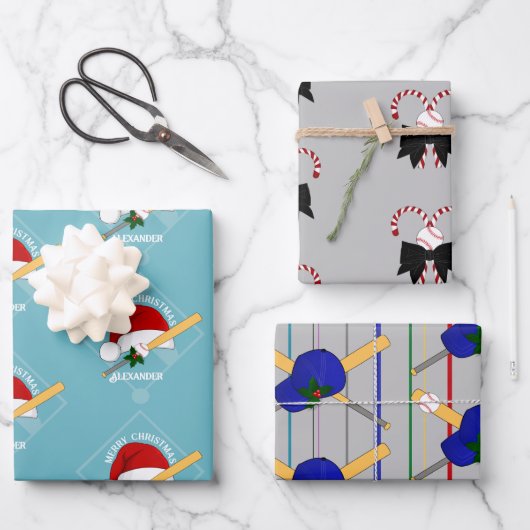 野球ギフトラップHAMbyWG ラッピングペーパーシート (正面)