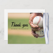 野球クラスシンプルのスポーツティありがとうはがき ポストカード (正面/裏面)