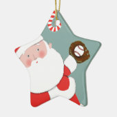 野球クリスマスセラミックオーナメント セラミックオーナメント (左)