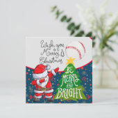 野球クリスマスダビングサンタクロース選手 シーズンカード (スタンド正面)