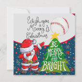 野球クリスマスダビングサンタクロース選手 シーズンカード (正面)