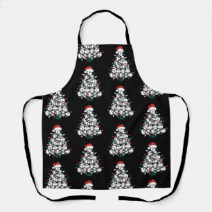 野球クリスマスツリーサンタスポーツ エプロン