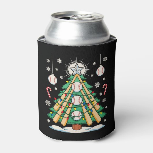野球クリスマスツリーライトオーナメント クリスマス 缶クーラー (缶正面)
