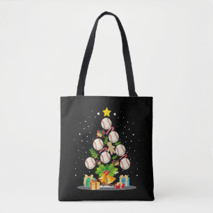 野球クリスマスツリー トートバッグ