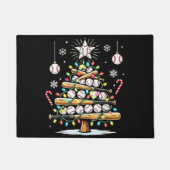 野球クリスマスツリー ドアマット (正面)