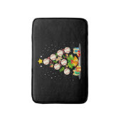 野球クリスマスツリー バスマット (正面縦)