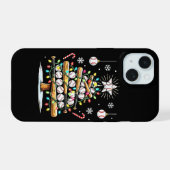 野球クリスマスツリー iPhone 15ケース (裏面横)