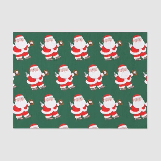 野球クリスマスティッシュペーパー 薄葉紙 (正面)