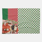 野球クリスマステーマ キッチンタオル (横)