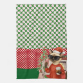 野球クリスマステーマ キッチンタオル (縦)