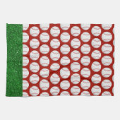 野球クリスマステーマ キッチンタオル (横)