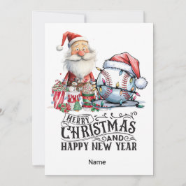 野球クリスマステーマ シーズンカード