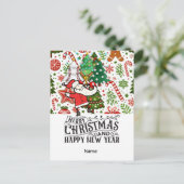 野球クリスマステーマ シーズンポストカード (スタンド正面)