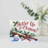 野球クリスマステーマ シーズンポストカード (スタンド正面)