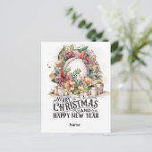 野球クリスマステーマ シーズンポストカード (スタンド正面)