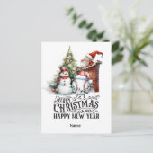 野球クリスマステーマ シーズンポストカード (スタンド正面)