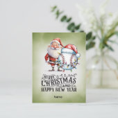 野球クリスマステーマ シーズンポストカード (スタンド正面)