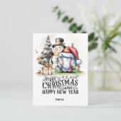 野球クリスマステーマ シーズンポストカード (スタンド正面)