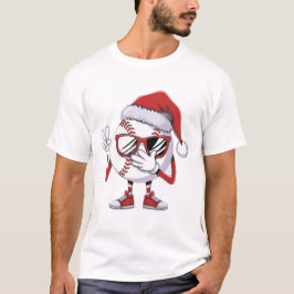 野球クリスマスデザイン Tシャツ