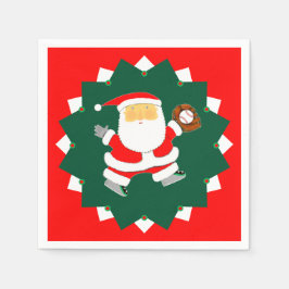 野球クリスマスパーティー スタンダードカクテルナプキン