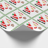 野球クリスマスプレゼント ラッピングペーパー (角)