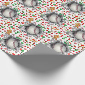 野球クリスマスプレゼント ラッピングペーパー (角)