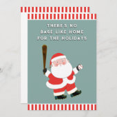 野球クリスマスホリデーカード シーズンカード (正面/裏面)