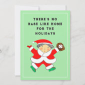 野球クリスマスホリデーカード シーズンカード (正面)