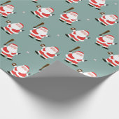 野球クリスマスホリデーギフトラッピング紙 ラッピングペーパー (角)