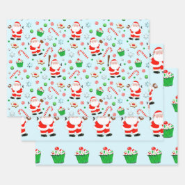 野球クリスマスホリデーギフト ラッピングペーパーシート