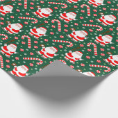 野球クリスマスホリデーギフト ラッピングペーパー (角)